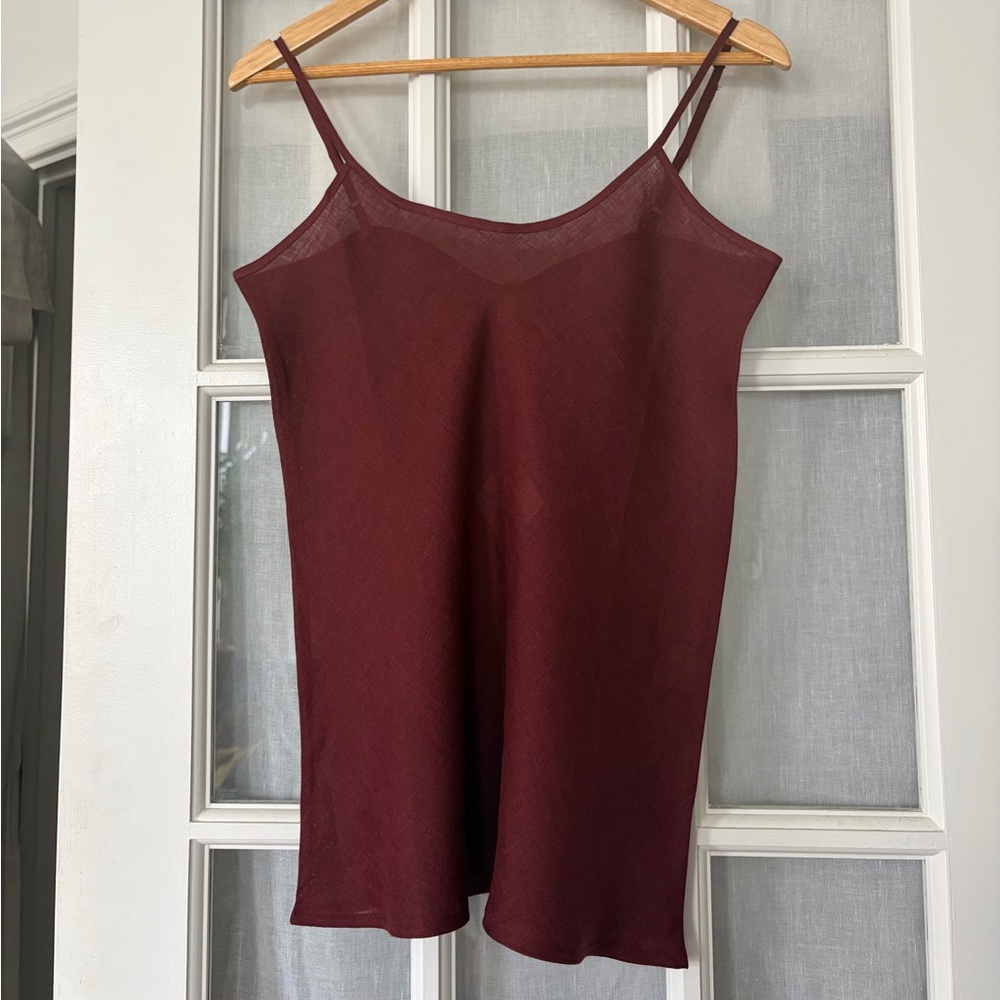 Baserange fine linen dyedine tank
